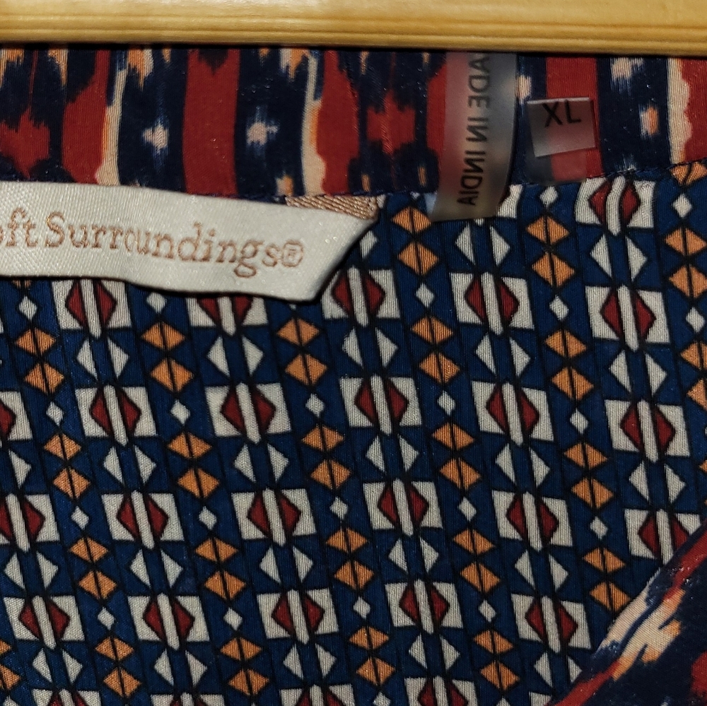 Soft Surroundings Multi Colored Abstract Tunic Si… - image 6